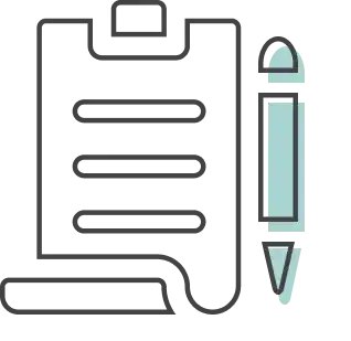 Clipboard and pen Icon