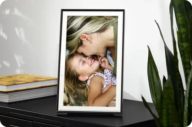 Picture of girl jumping into the ocean on a skylight picture frame